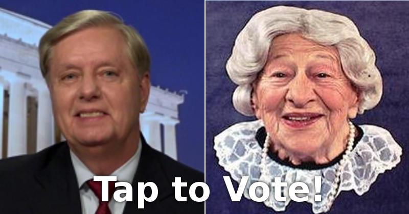 Lindsey Graham vs. Where's the Beef Lady